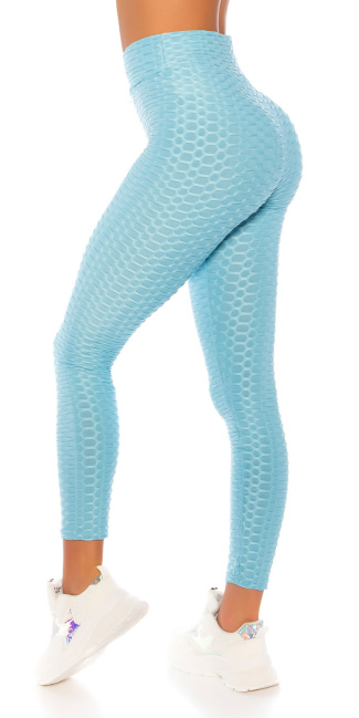 Trendy hoge-taille leggings blauw